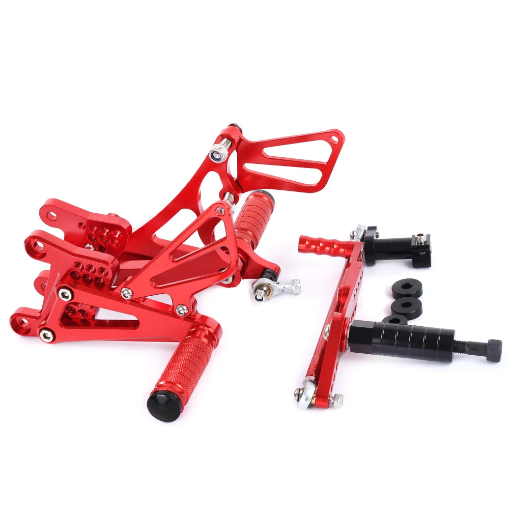 Motorcycle CNC Aluminum Adjustable Rear Set Foot Pegs For YAMAHA YZF R1 2007 2008 YZF-R1 YZFR1