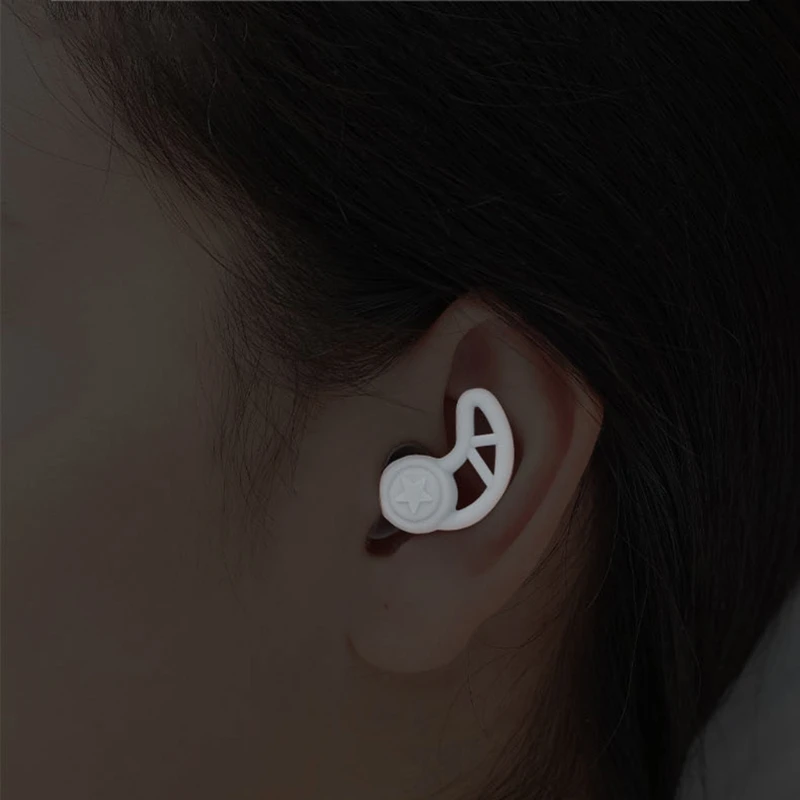 1 Đôi Nút Tai Silicon-Tai Phù Hợp Với 160 Độ Trên-Tai Thiết Kế Giữ Yên Tĩnh Cho Học Tập Làm Việc đầm Ngủ Bơi 40dB SNR