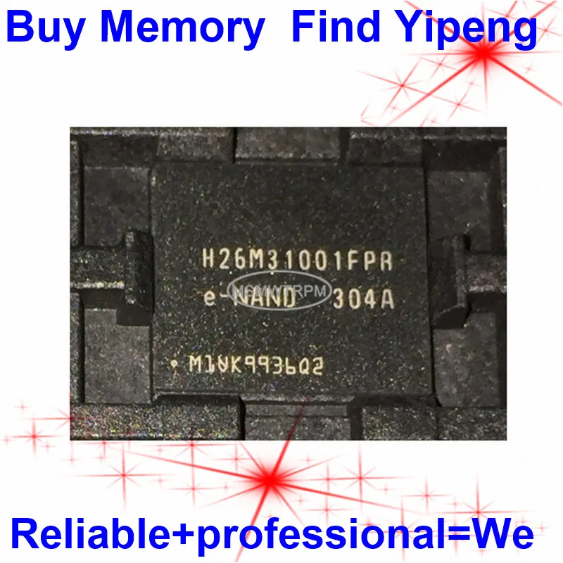 H26M31001FPR 153FBGA EMMC 4GB FLASH MEMORY H26M31001