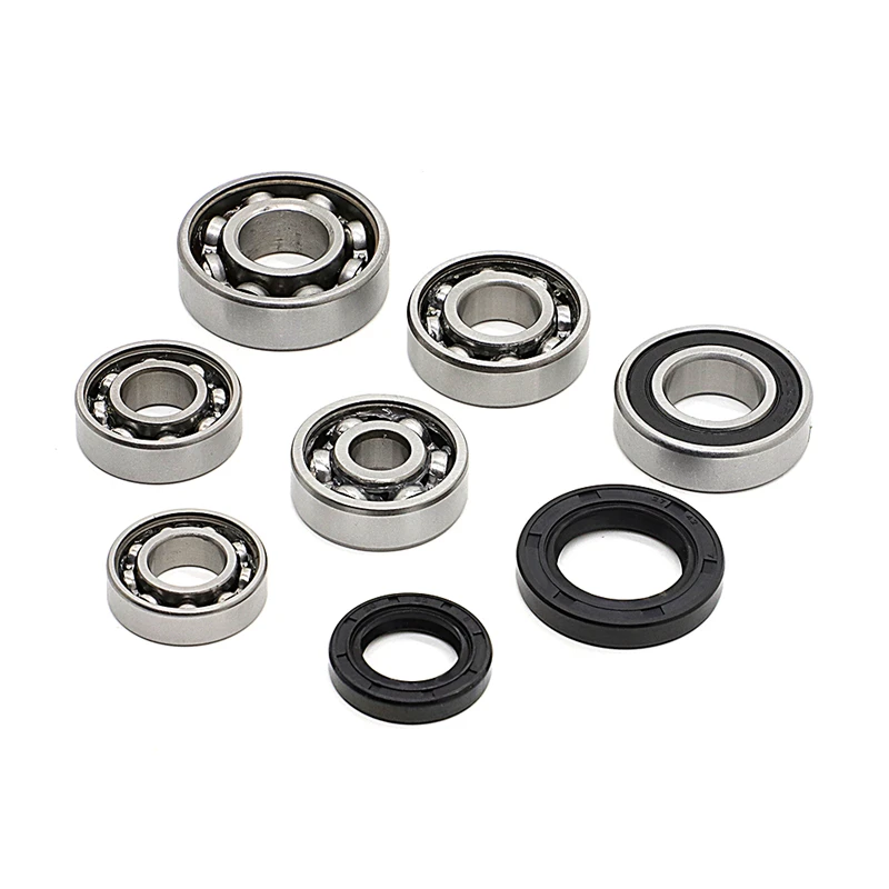 8x Rubber Sealed Ball Bearing Oil Seals For High Performance GY6 125/150cc Engine Transmissioin Case Bearings Scooter Parts