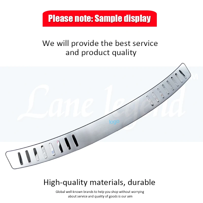 Stainless Steel Rear Bumper Protector Sill plate accessories for kia carens 2007 - 2012 external Sill protection 2008 2009 2010