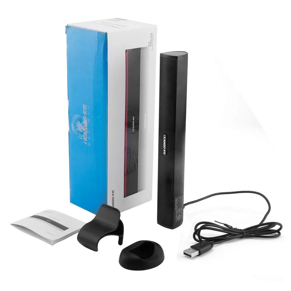 HYASIA USB dizüstü bilgisayar hoparlörü tel taşınabilir Stereo ses Soundbar Mini taşınabilir hoparlörler PC ses çubuğu bilgisayar klip-on