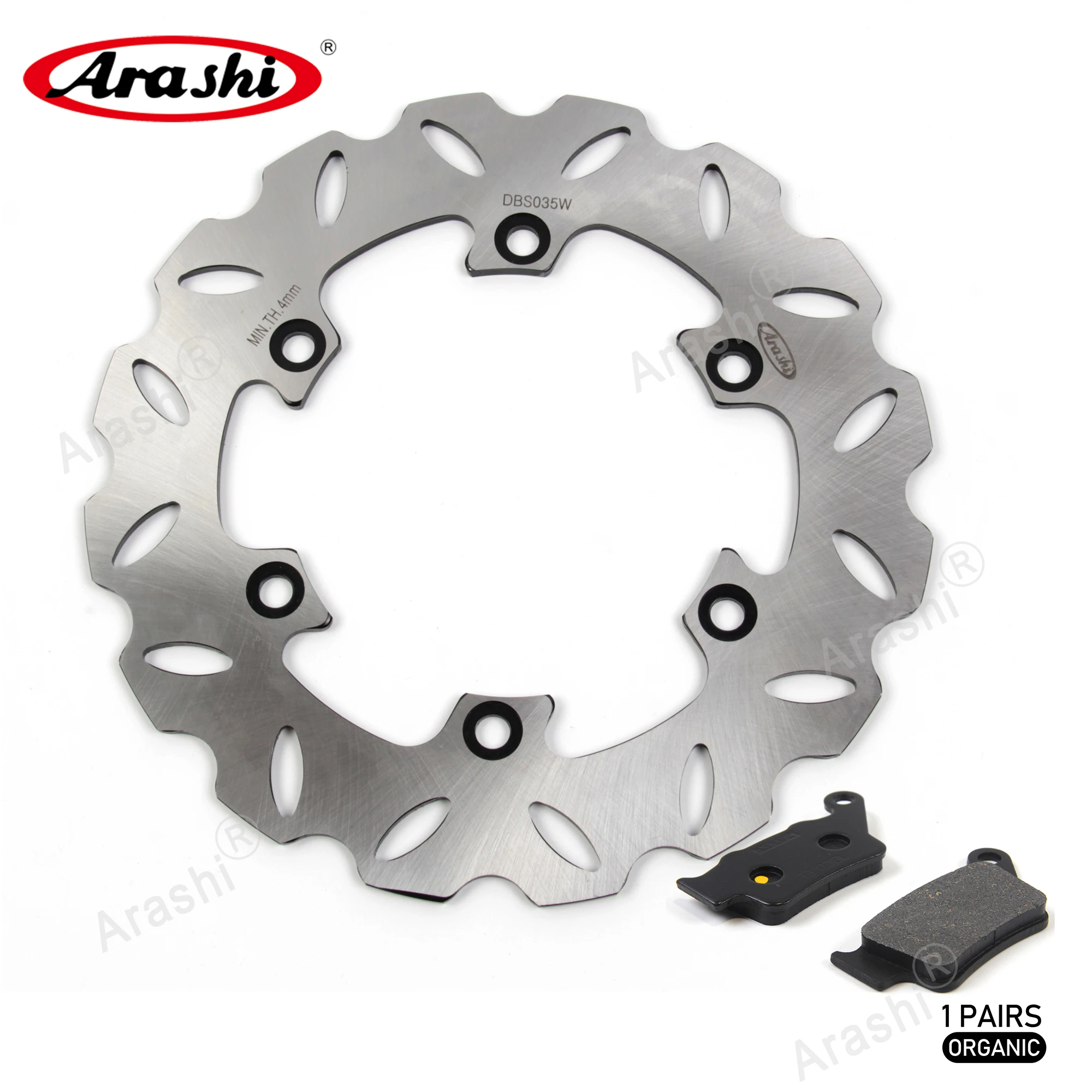 

ARASHI Rear Brake Disc Pad For YAMAHA TT R 600 1998 - 2002 Motorcycle CNC Disks Rotors Rear Pads TTR 600 1999 2000 2001