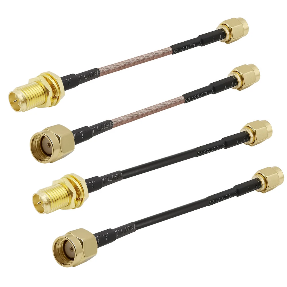 

RP SMA Male Female to Male Switch RP-SMA Female Connector RG316 RG174 WIFI Router Extension Pigtail Cable