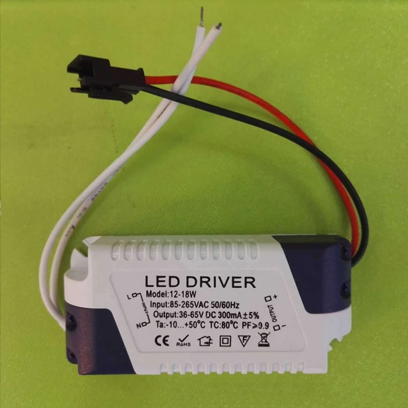 Refletor de led para teto 12-18w, painel de luz, shell de plástico, drive externo, drive de energia