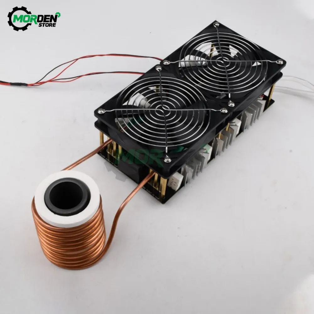 New GTBL 12-48V 2500W ZVS Induction Heater Heating PCB Board Module Flyback Driver Electromagnetic Induction Heater Dropship