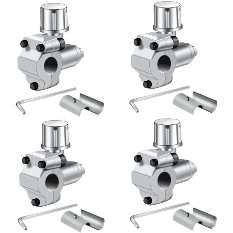 4 Pack BPV-31 Piercing Valve Line Tap Valve Kits Adjustable for Air Conditioners HVAC 1/4 Inch,5/16 Inch,3/8 Inch Tubing