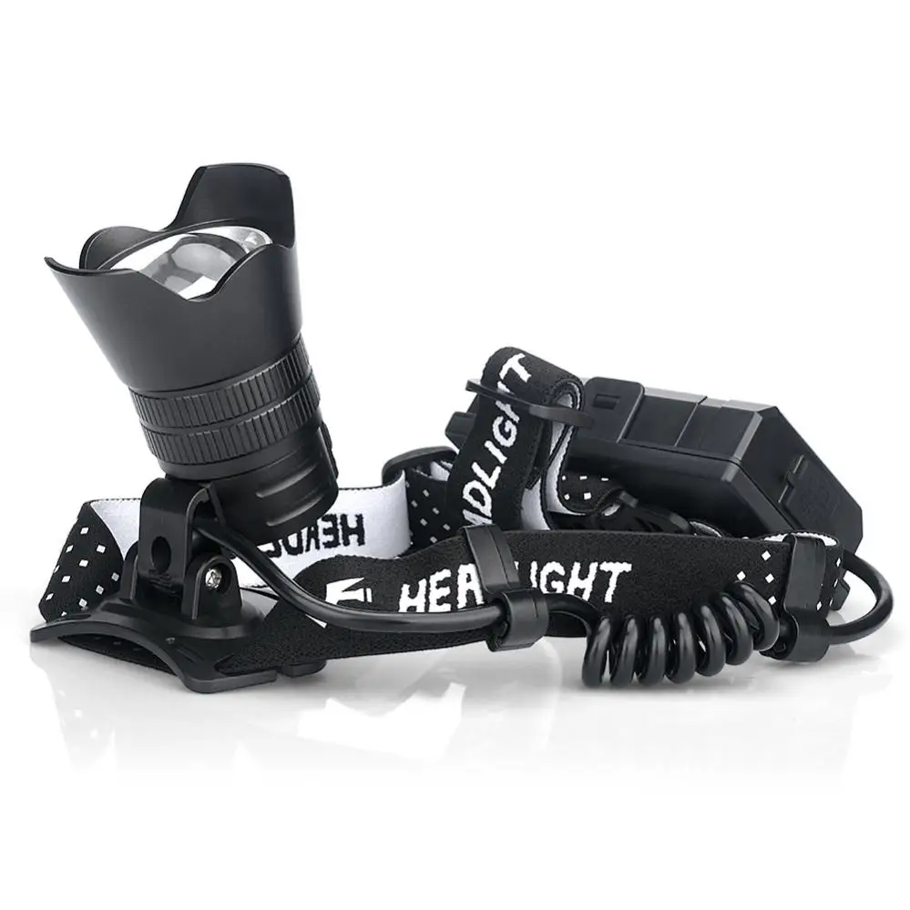 16-Core XHP160 Powerful Zoom Led Headlamp Rechargeable 18650 USB Head Lamp with 3 Mode Light and Power Display Headlight