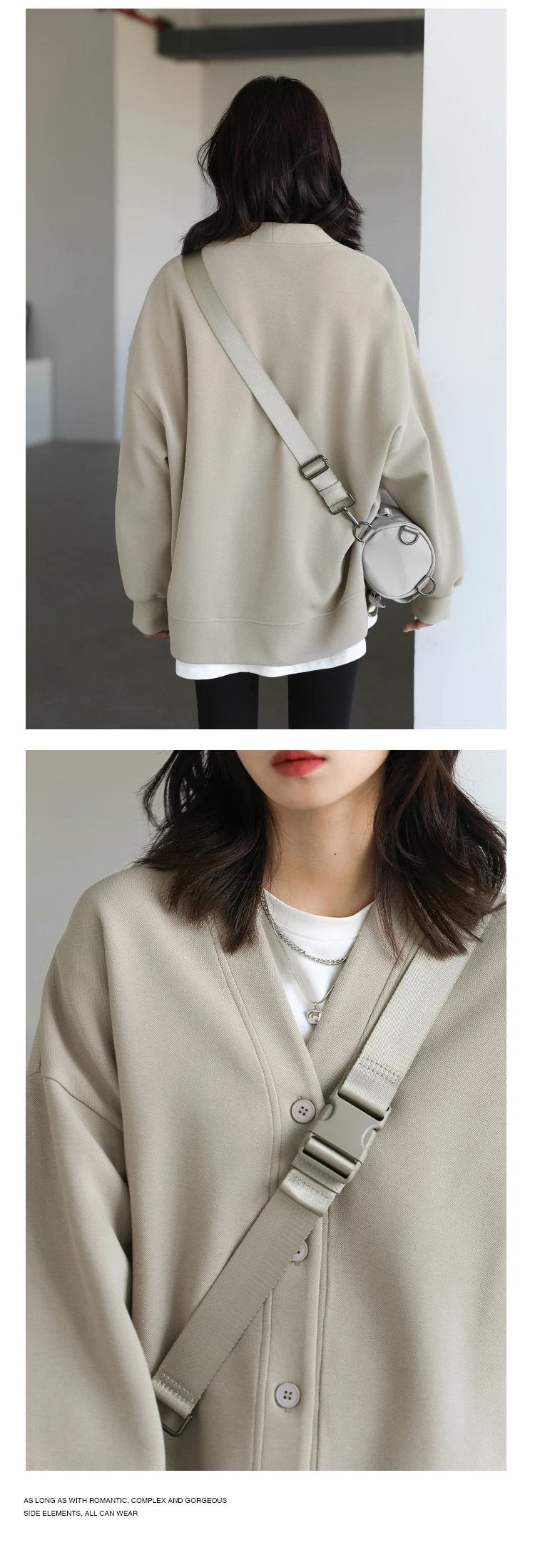 CHIC VEN Korean Women's Sweatshirts Solid Plush Thick Warm Loose Casual Female Tops Office Lady Coats Jacket Autumn Winter 2026
