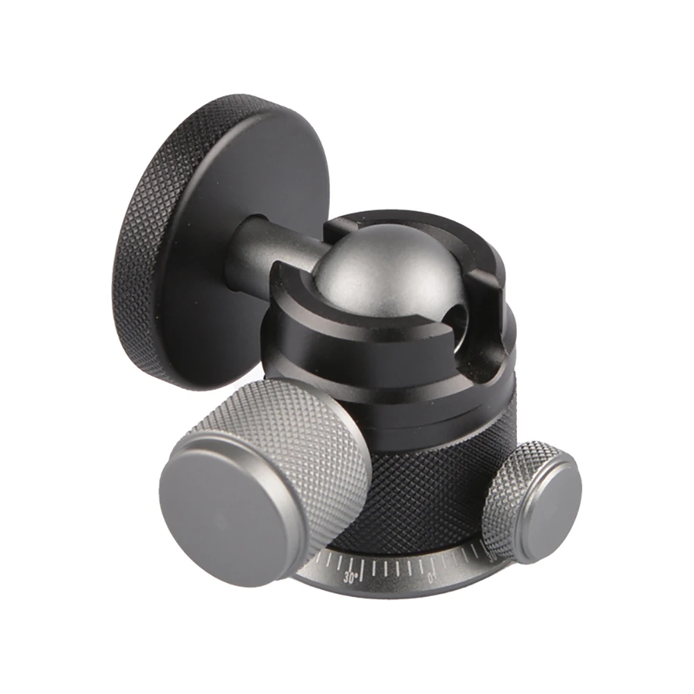 FOTGA Universal Aluminum Alloy Tripod Ball Head Heavy Duty Camera Head for DSLR Mirrorless Camera Tripod Mounting