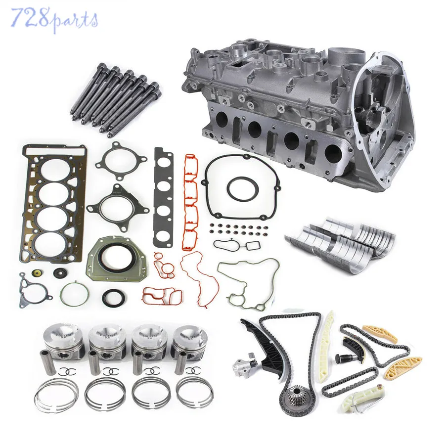 

EA888 Engine Cylinder Head Gaskets Timing Piston Rings Bolts Bearing Overhaul Repair Kit Fit For VW Tiguan AUDI A4 A5 TT 2.0T