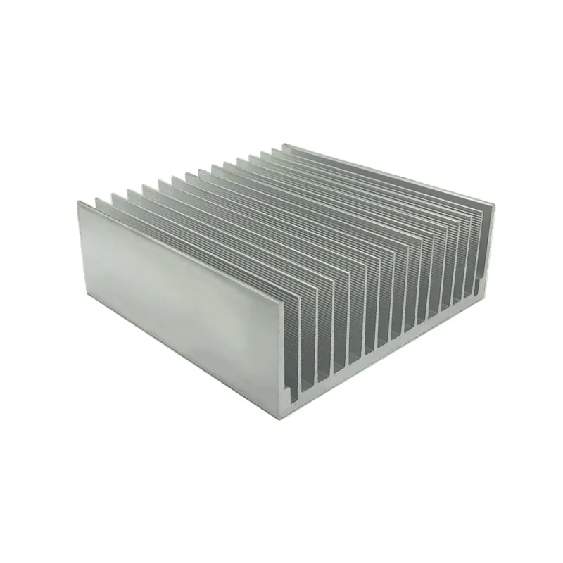 Aluminum profile heat sink 120*120*43MM power amplifier radiator heat sink plate aluminum block for power supply board pcb pcba