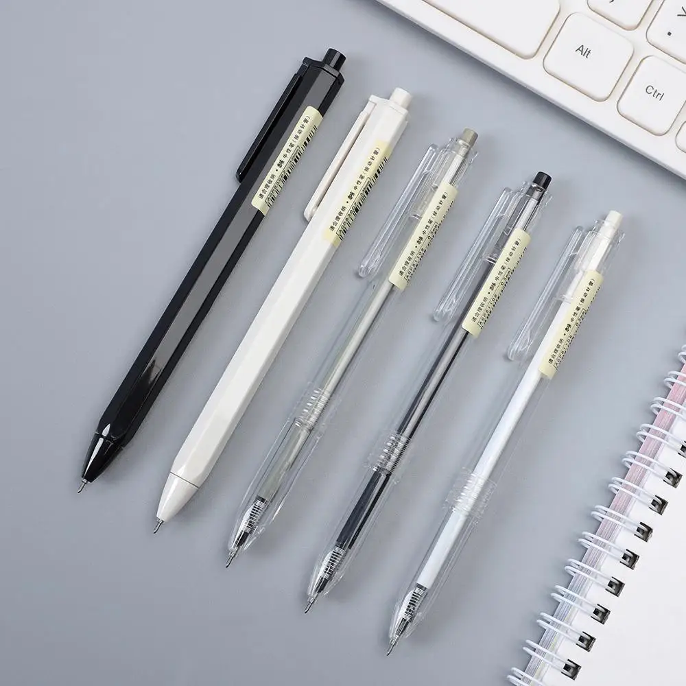 

12pcs/set 0.35mm 0.5mm Simple STYLE gel pen Black ink for student writing creative Neutral Pen Press School Supplies kawaii