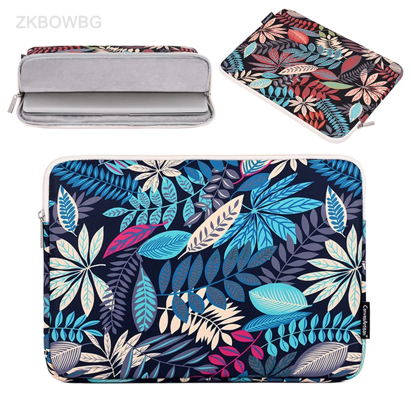 

Waterproof Laptop Bags 11 12 13 14 inch Case for Apple Macbook Air A2337 M1 Pro Floral Leaves Pattern Dell Asus Computer Sleeve