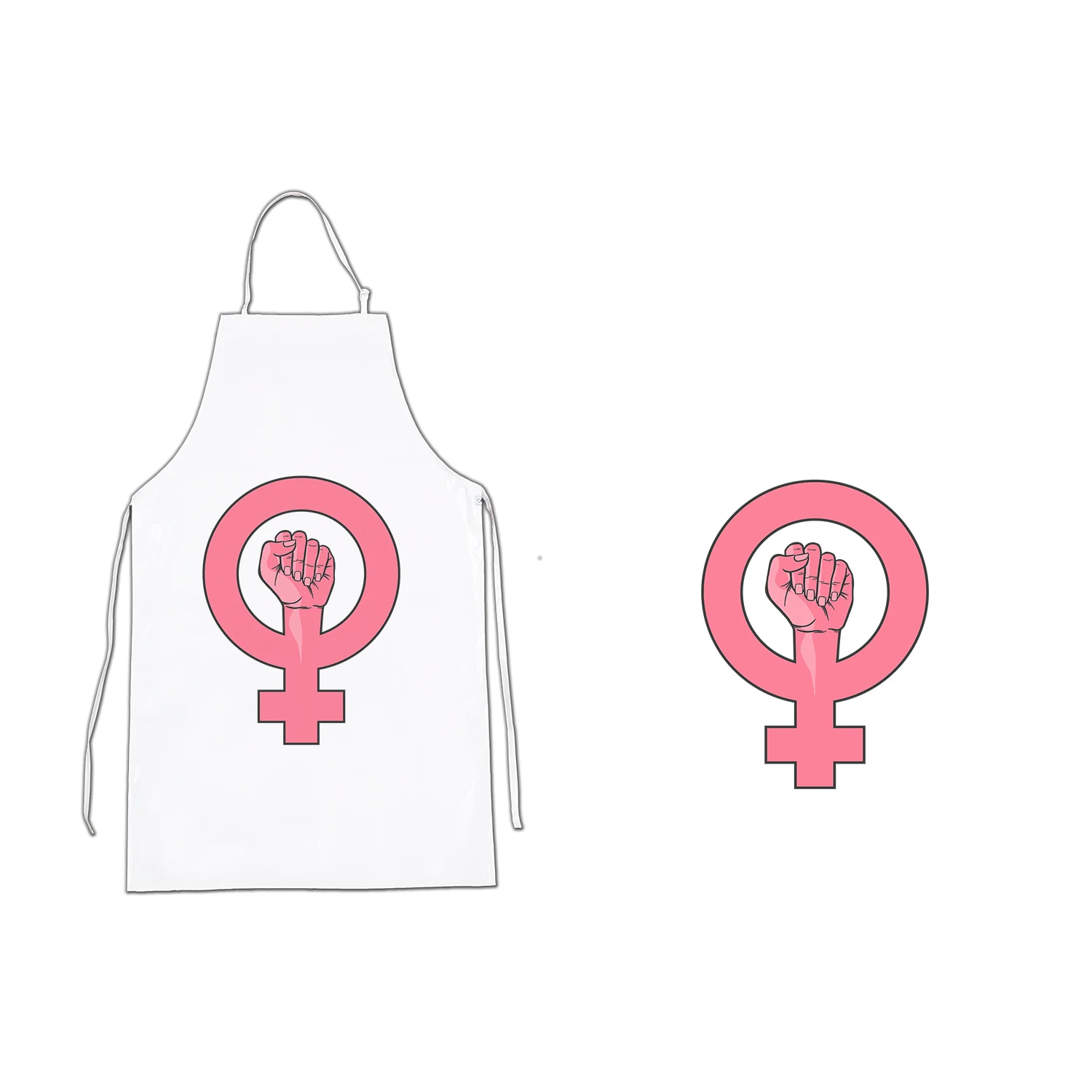 Apron A3 LOGO FEMINIST MESSAGE kitchen kitchen apron