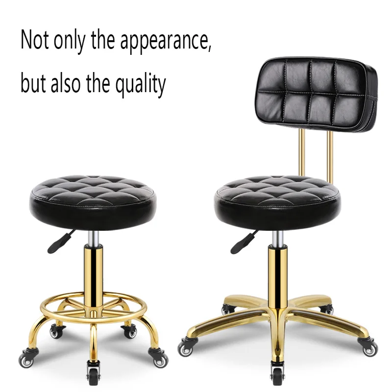 

Living Room Furniture Small Round Stool With Pulley Lifting Chair Dining Chair Barber Shop Gairdressing Stool Beauty Salon Chair