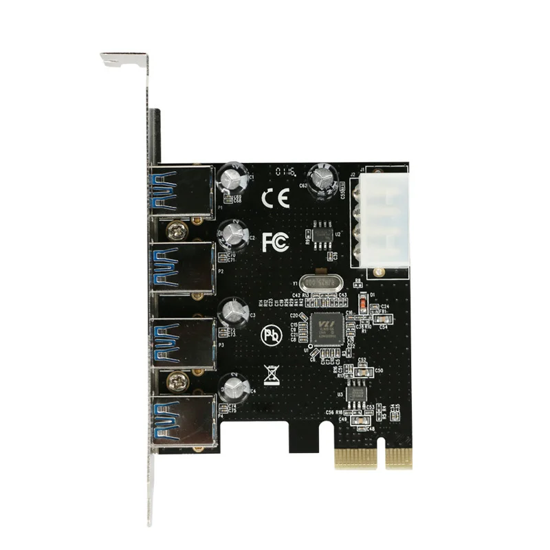 4-port USB 3.0 PCI-e Expansion Card PCI express PCIe USB 3.0 hub adapter 4-port USB 3 0 PCI e PCIe express 1x USB3 Add On Cards