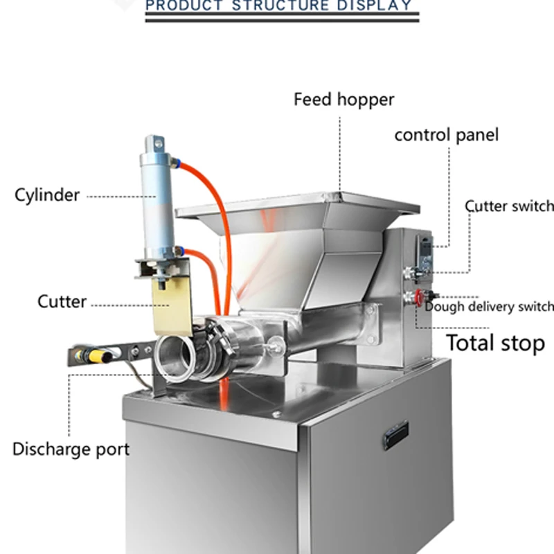 Dough divider section extruder machine Pizza Dough cutting machine bun stainless steel auto Multifunctional commercial 220/110v