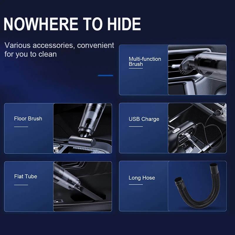 10000Pa مكنسة كهربائية لاسلكية USB قابلة للشحن يد مكنسة كهربائية لمكتب سيارة الحيوانات الأليفة الشعر عالية شفط الطاقة مكنسة كهربائية