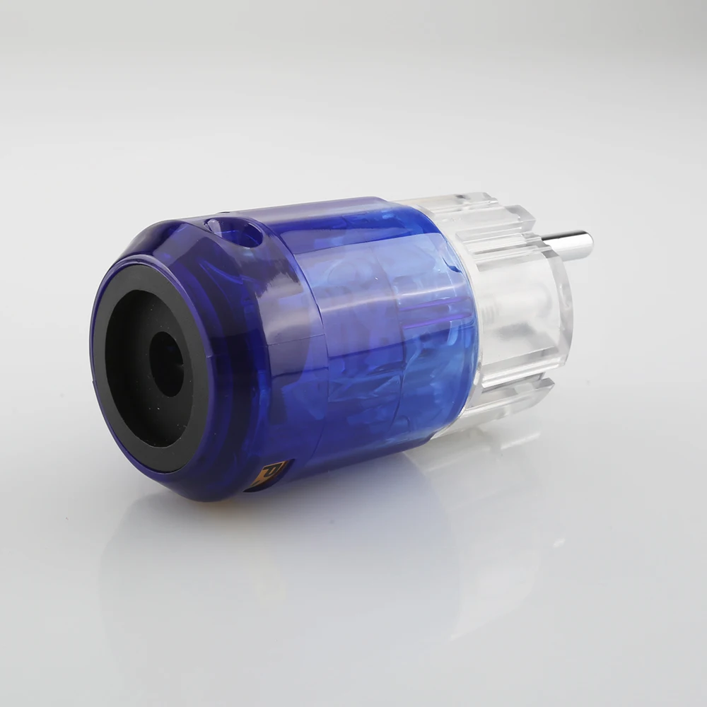 Enchufe de alimentación Hifi chapado en rodio para P-037E, conector hembra IEC de C-037, para cable de alimentación hifi