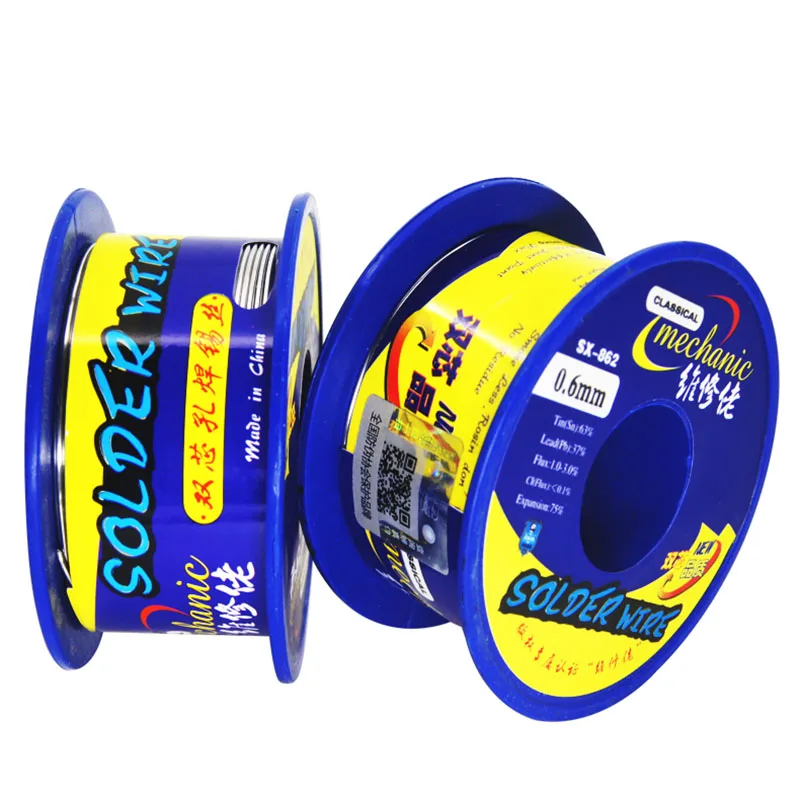 MONTEUR SX-862 Rosin Core Soldeer 60g 0.3/0.4/0.5/0.6/0.8/1.0/ 1.2mm Laag Smeltpunt Lassen Tin Draad BGA Solderen Gereedschap
