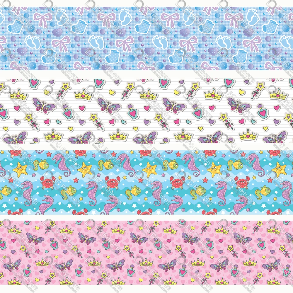 

16-75MM lattice Pattern Cute Princess for DIY Crafts Hair Bow Custom Lanyard Satin Grosgrain Ribbons CA-410