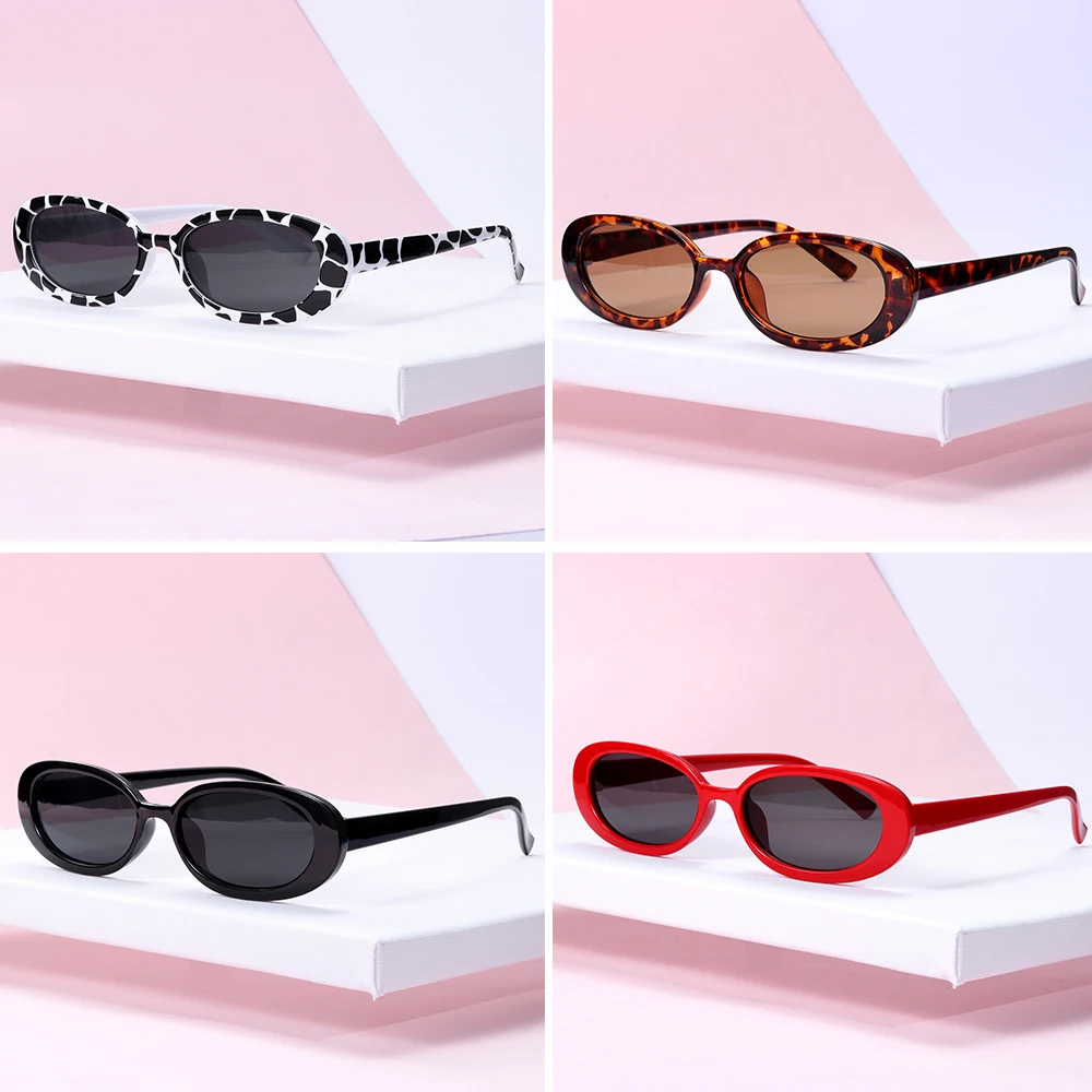 Summer New UV400 Sunglasses Women Fashion Retro Small Oval Frame UV Protection Sun Glasses Shades Trendy Street Eyewear