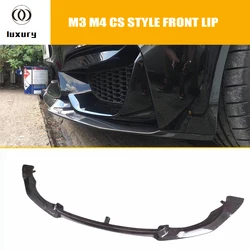 CS style Carbon Fiber Front Lip for BMW F80 F82 F83 M3 M4 2012 - 2018 Auto Racing Car Front bumper Lip Spoiler