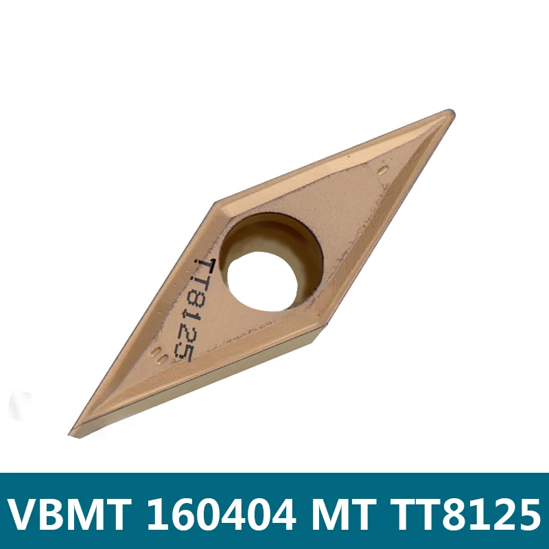 VBMT160404MT TT8125 Original Carbide Inserts VBMT 160404 VBMT160404 MT CNC Lathe Cutter Turning Tools Holder Machine VBMT1604