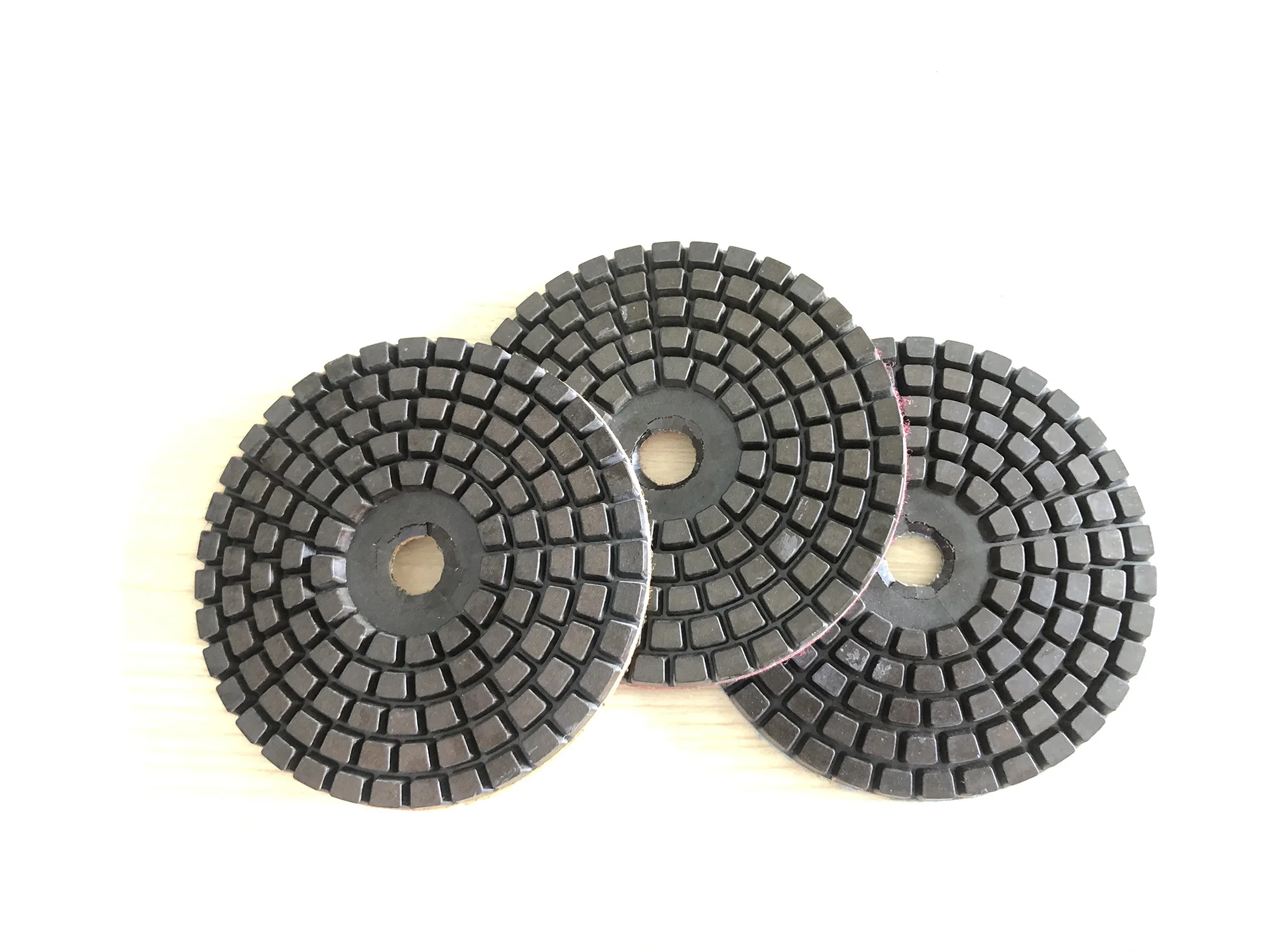 7PCS/Set 5 Inch 125MM Abrasive Diamond Wet Polishing Pad Flexible Disc For Grinding Cleaning Granite Marble Stone Concrete Floor