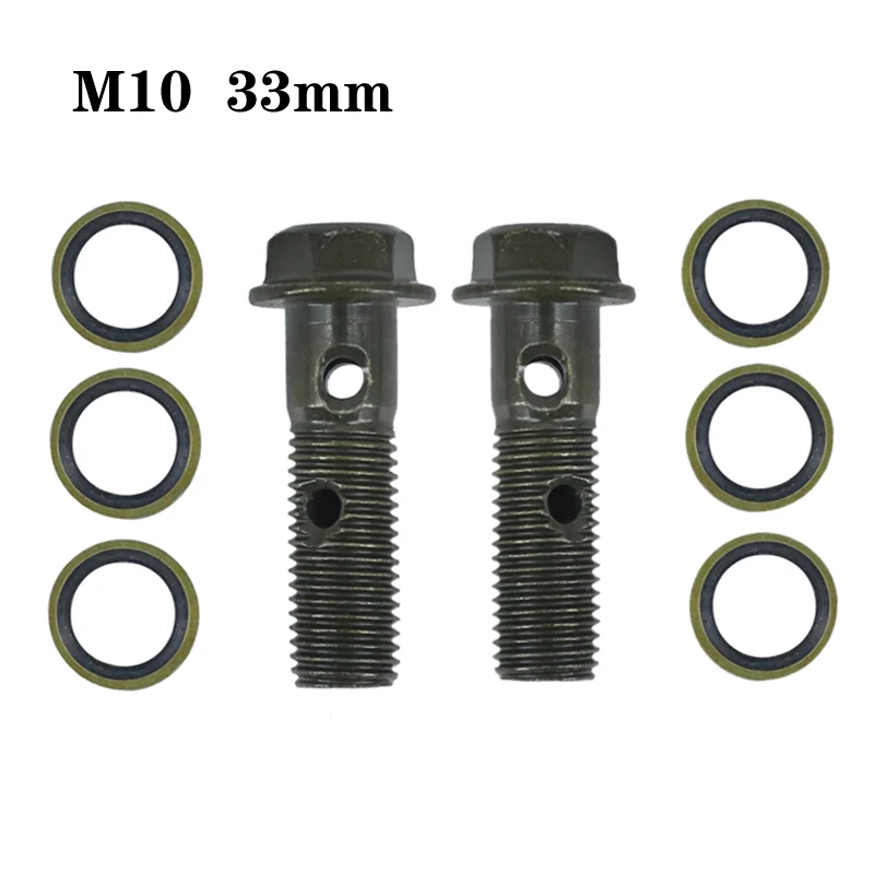 M10*1.25 Brake Master Cylinder Oil Hose Screw Banjo Bolt Motorcycle Universal Tube Tubing Screws Bolts M10*22*1.25 M10*32*1.25
