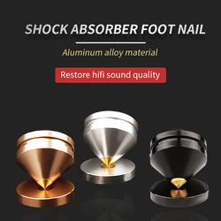 8pcs Aluminum Alloy Speaker Spike Stand Feet Pad Shockproof Foot Nail Subwoofer Amplifier Turntable Isolation Furniture Pads