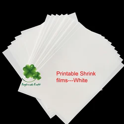 Wholesale craft paper white printable shrink films -pack 20