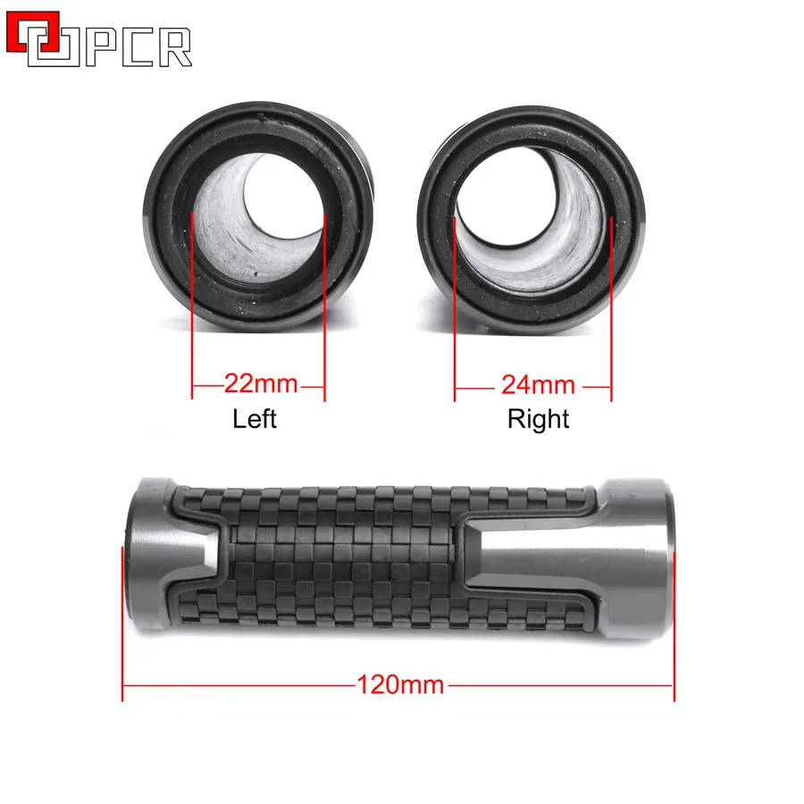 With logo PCX CNC Aluminum Motorcycle Steer Racing Moto Handle Bar Grips For Honda PCX125 PCX150 PCX 125 PCX 150 2018 2019