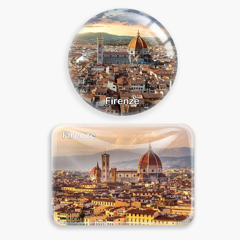 Florença firenze itália geladeira ímã mundo viagem lembrança vidro geladeira adesivos magnéticos decoração para casa presente do turista