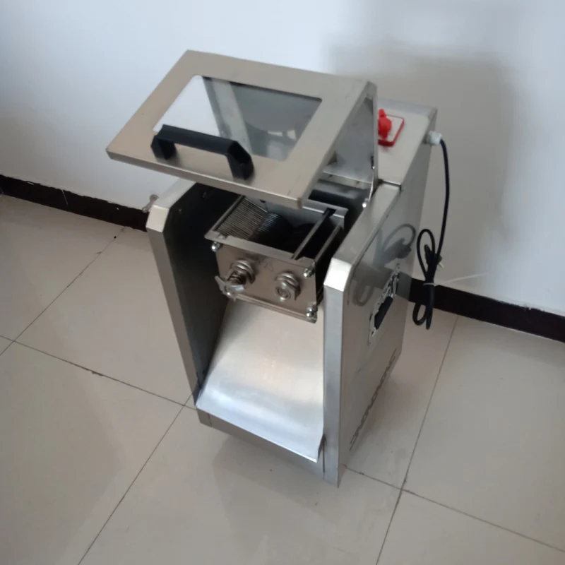 2000W Vertical commercial meat cutter for fresh meat vegetable slices cut silk Stainless steel meat slicer