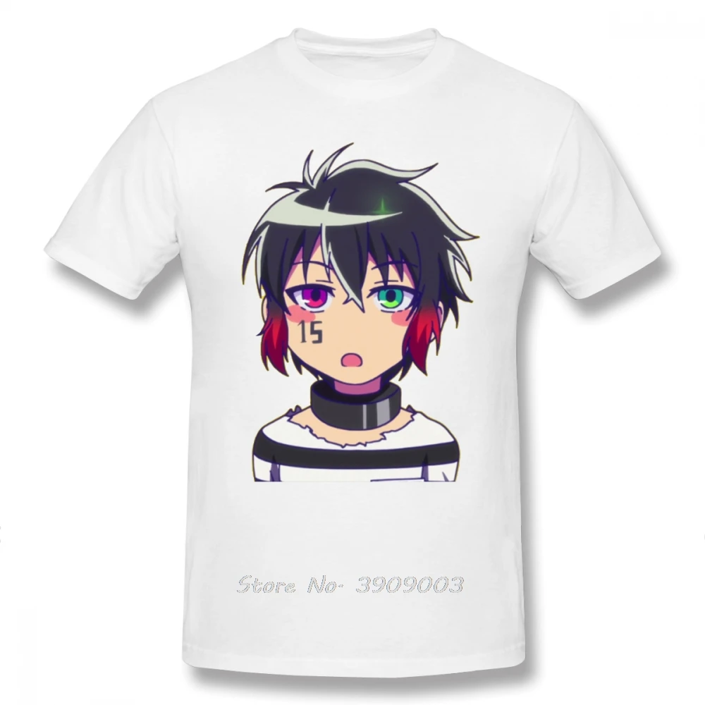 Nanbaka T Shirt Jyugo Nanbaka T-Shirt Basic Tee Shirt Mens Short-Sleeve Print Funny Cotton Tshirt Hip Hop Harajuku Streetwear