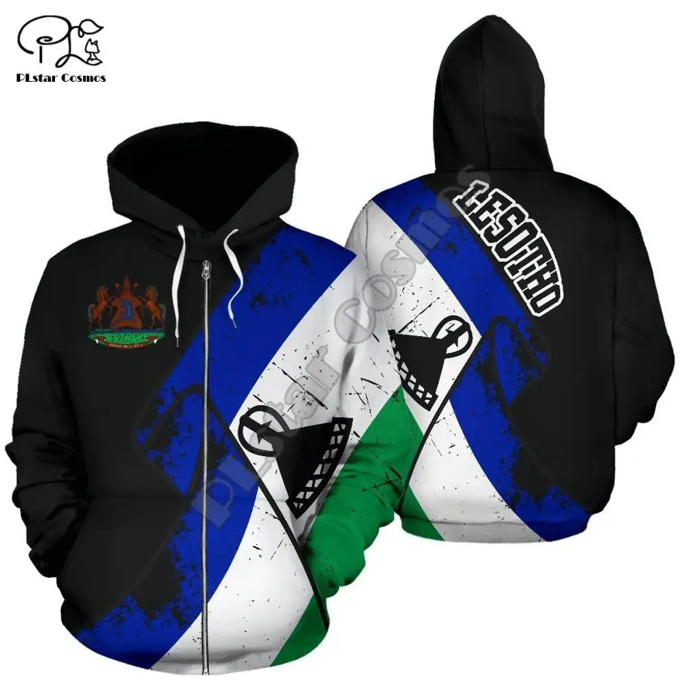 Men Women I love Lesotho print 3D Hoodies Funny lesotho flag Sweatshirt Fashion Hooded Long Sleeve zipper Pullover tshirt tee tracksuit