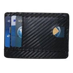 Card Bag Leather Men's RFID Anti Theft Card Swipe Bag Men's Popular Product Card Cover Mini Wallet Small Money Bag Male Purses