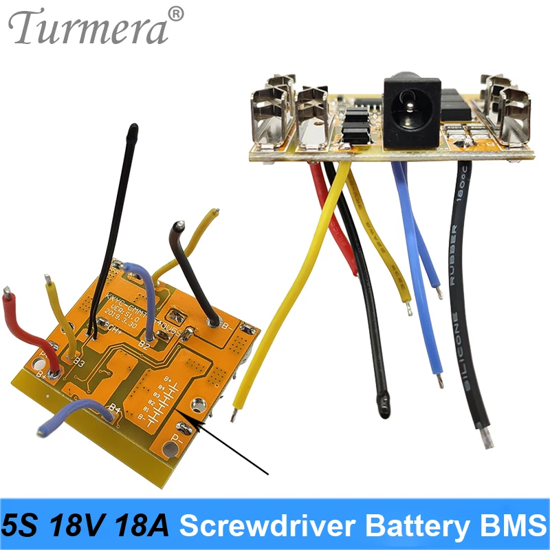 5S 18V 21V 18A 18650 bateria litowa BMS 18V śrubokręt bateria Shura ładowarka płyta ochronna dla makiita dewelt śrubokręt