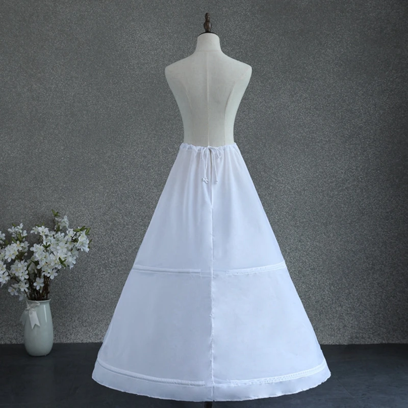 Nieuwe Collectie Witte Petticoats 1 Laag 2 Hoepel Petticoats Onderrok Baljurk Trouwjurk Ondergoed Jupon Sous Robe Volume