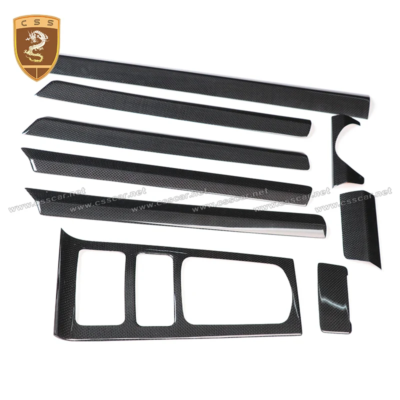 Auto-interieur Kits Voor Porsche Cayenne 958 2011-2017 OEM Plakken Real Koolstofvezel Centrale controle instrument deurbekleding strips