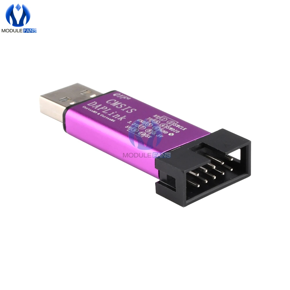 1Set DAPLink Emulator Burner Support For HID Device SWD Download Keil MDK IAR Based On CMSIS-DAPLink Replace ST-Link V2