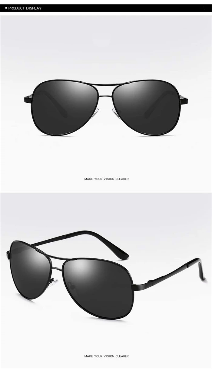 Ovale verschreibung pflicht ige Sonnenbrille Männer polarisierte Minus linse Luftfahrt Pilot Sonnenbrille männlich 0-206-0, 5-1, 5-1, 5 bis-0,5 – Detail 3