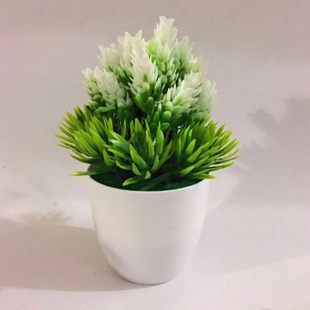 120*200MM simulazione pianta in vaso Podocarpus pino piccoli Bonsai fiore finto decorazione del giardino durevole facile da abbinare per la decorazione domestica