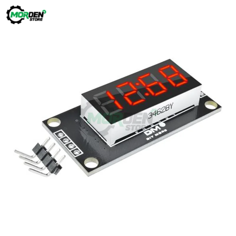 0.36Inch TM1637 4-Digit Digital LED Display Module For Arduino I/O 7 Segment Clock Red Green Blue Tube Serial Driver Board Pack