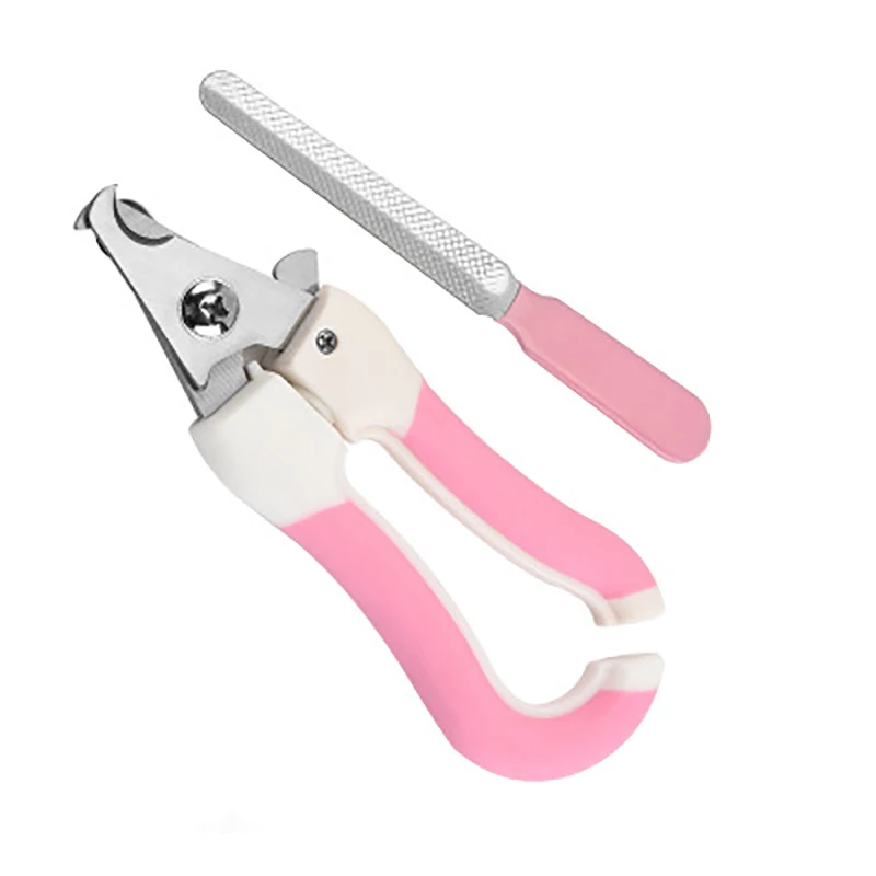 Pet Nail Clippers Dog Cat Stainless Steel TPR and EVA Plastic Cement Labor-Saving cut Nail Convenient Beauty Cleaning Supplies