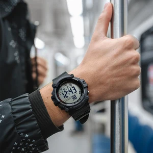 Men's Waterproof Military Casio, 100m Top Set, Digital Sport Quartz, ten years of electricity, AE-1500WH-8B 12 Main Sales Casio Men's Watch - №7