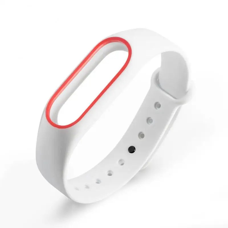 Silicone Strap For Xiaomi Mi Band 2 For Women Man Dual Color Bracelet Smart Watchband Sport Wrist Band Cover For Xiaomi Miband2