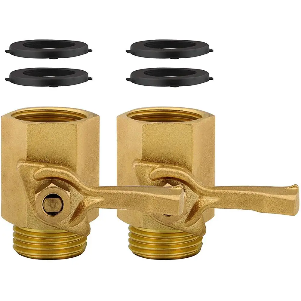 3/4 Inch Brass Shut off Valve Garden Hose Water Pipe Connector Watering Equipment For Water Control